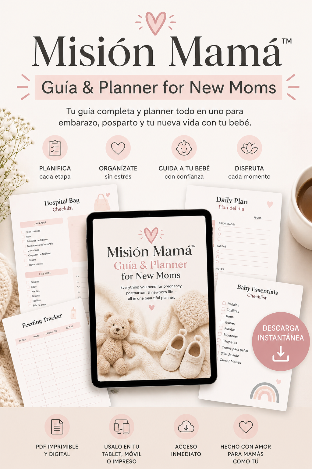 Misión Mamá™  Guía & Planner for New Moms